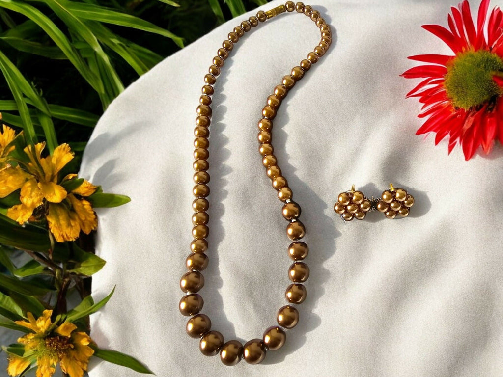 Inhanns Spectrum Everyday Pearl Sets - Single Strand - Light Chocolate