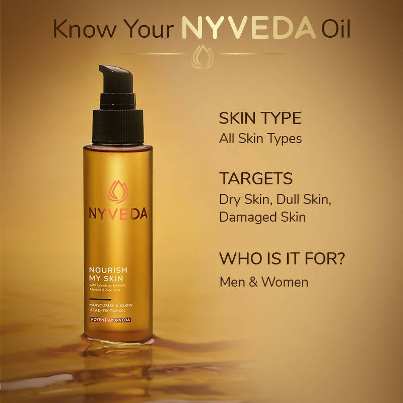 Nyveda Body Oil | Nourish My Skin Moisturise & Glow Head-To-Toe