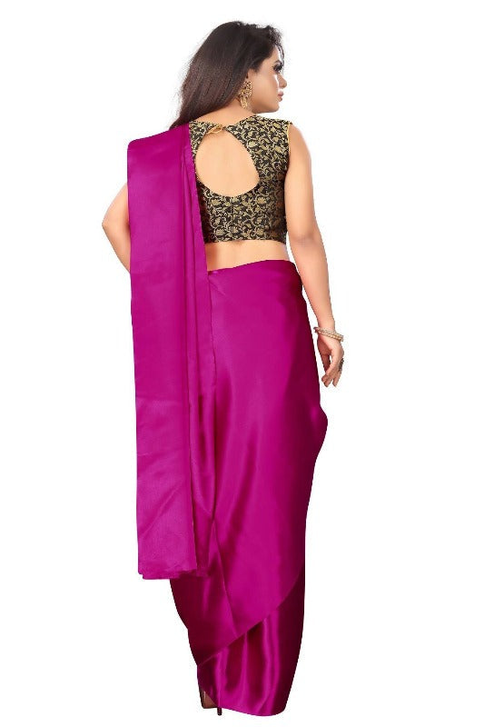 Satin Designer Saree 