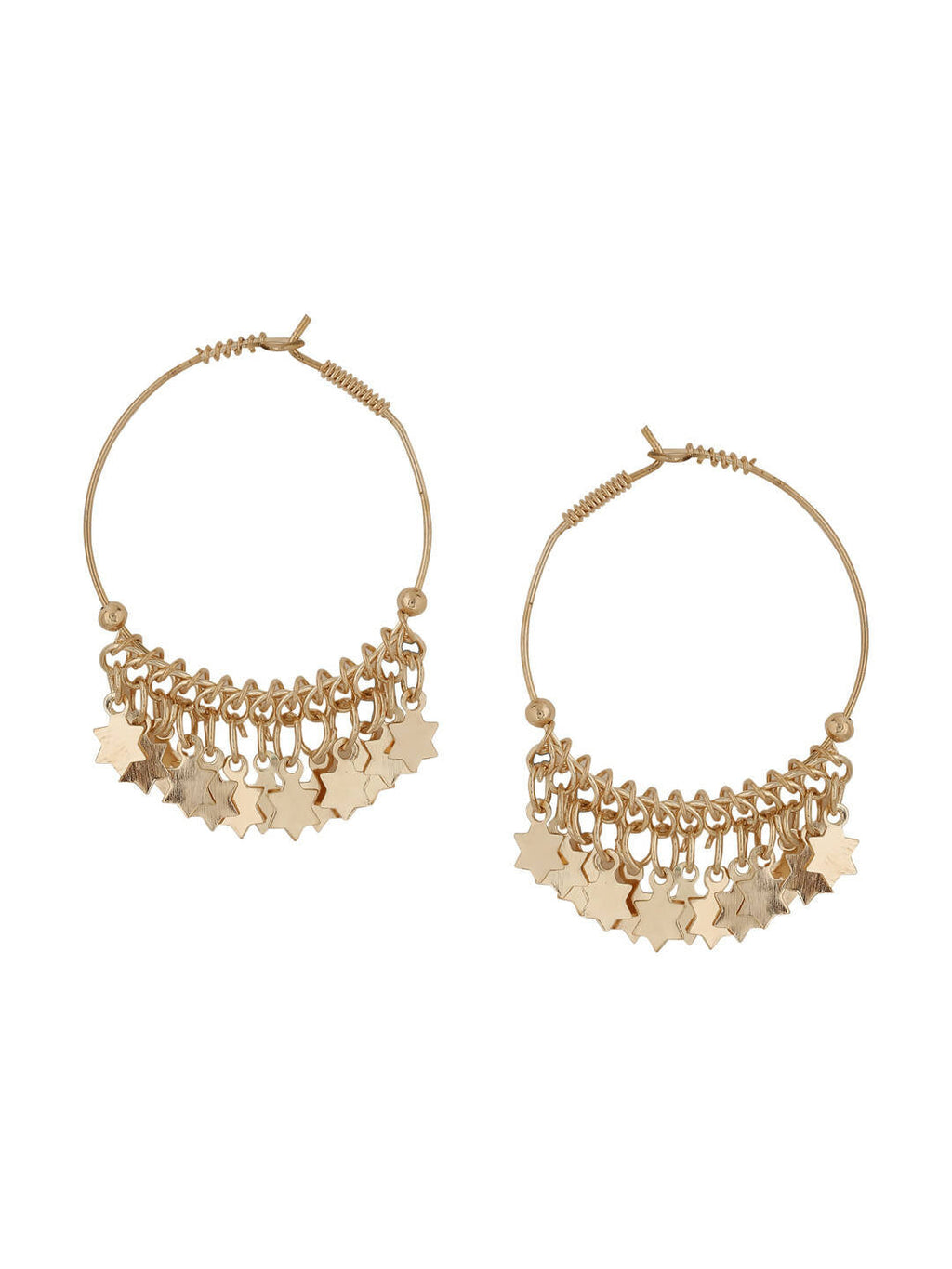 NVR Women Gold Plated Hoop Earrings - Distacart