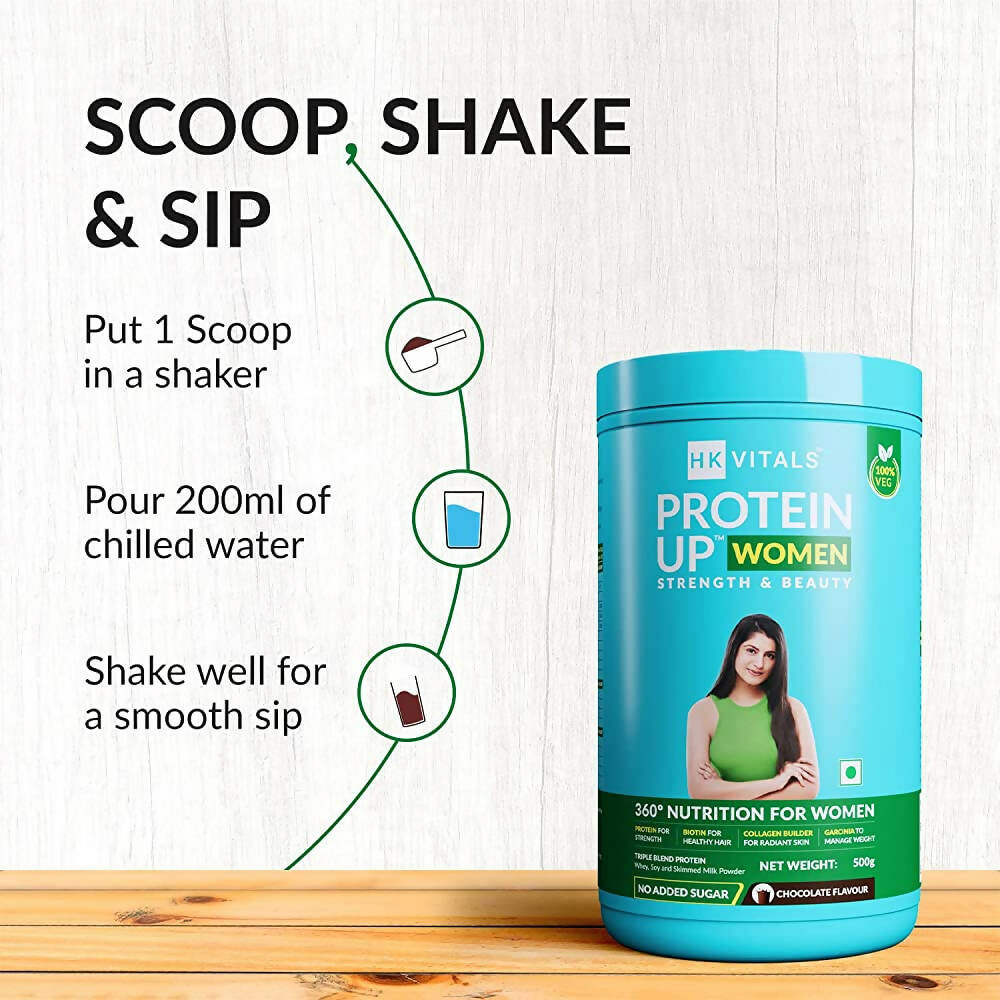 HK Vitals ProteinUp Women-No Added Sugar (Chocolate) - Distacart