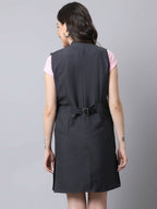 Even Apparels Grey Polywool Open Front Women's Long Coat - Distacart