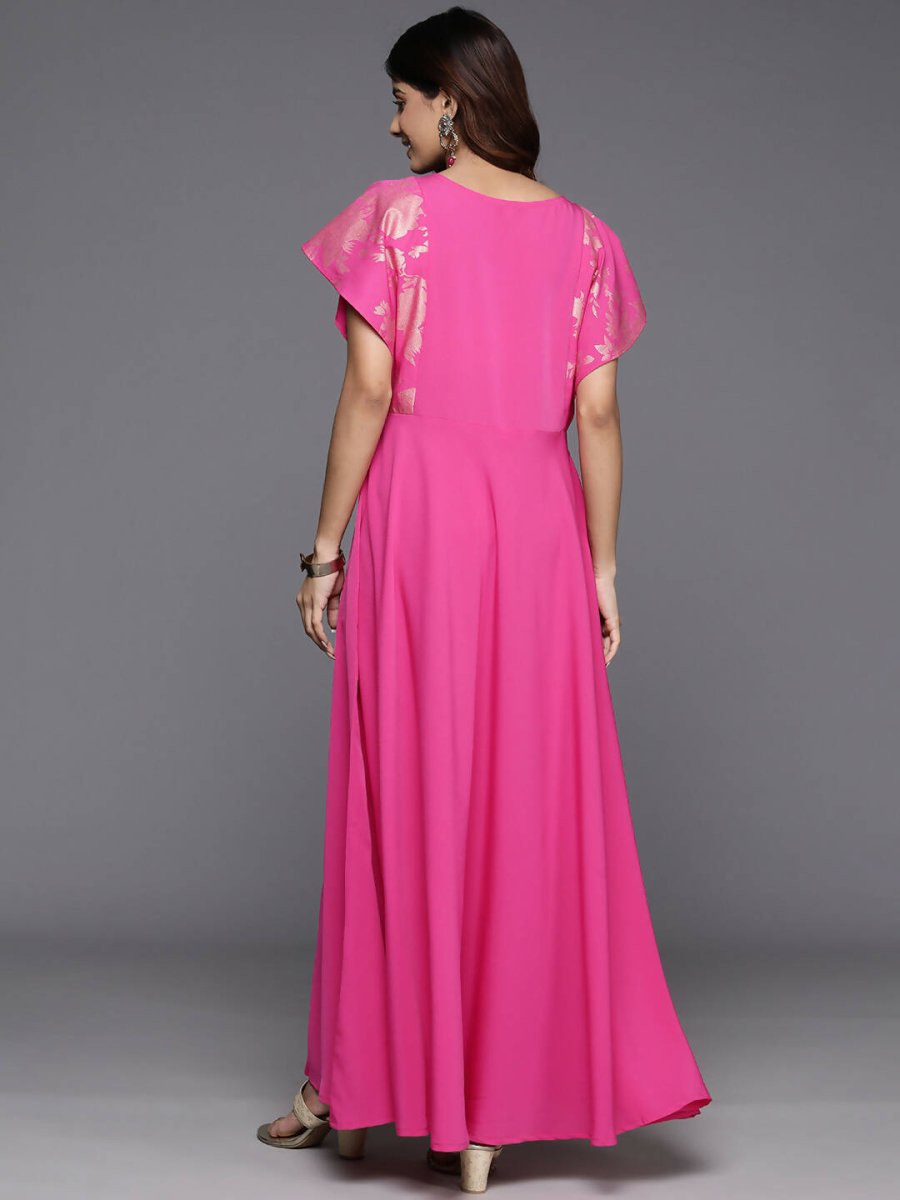 Ahalyaa Women's Traditional wear Dress - Pink - Distacart