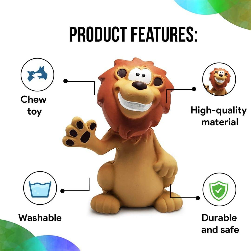 Goofy Tails Latex Dog Toys Lion