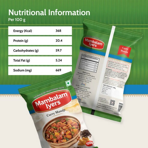 Mambalam Iyers Curry Masala Powder - Distacart