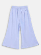 Ahalyaa Blue Net Kids Kurta Palazzo Sets For Girls