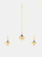 Ruby Raang Set Of 2 Blue Kundan - Distacart