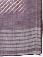 Myshka Marron Silk Blend Solid Sleeveless Round Neck Kurta Palazzo Dupatta Set