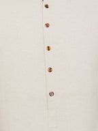 Even Apparels Beige Pure Cotton Men's Kurta With Band Collar - Distacart