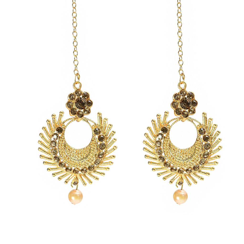Mominos Fashion Johar Kamal Gold-Plated Brass Finish Long Necklace For Women (Golden) - Distacart