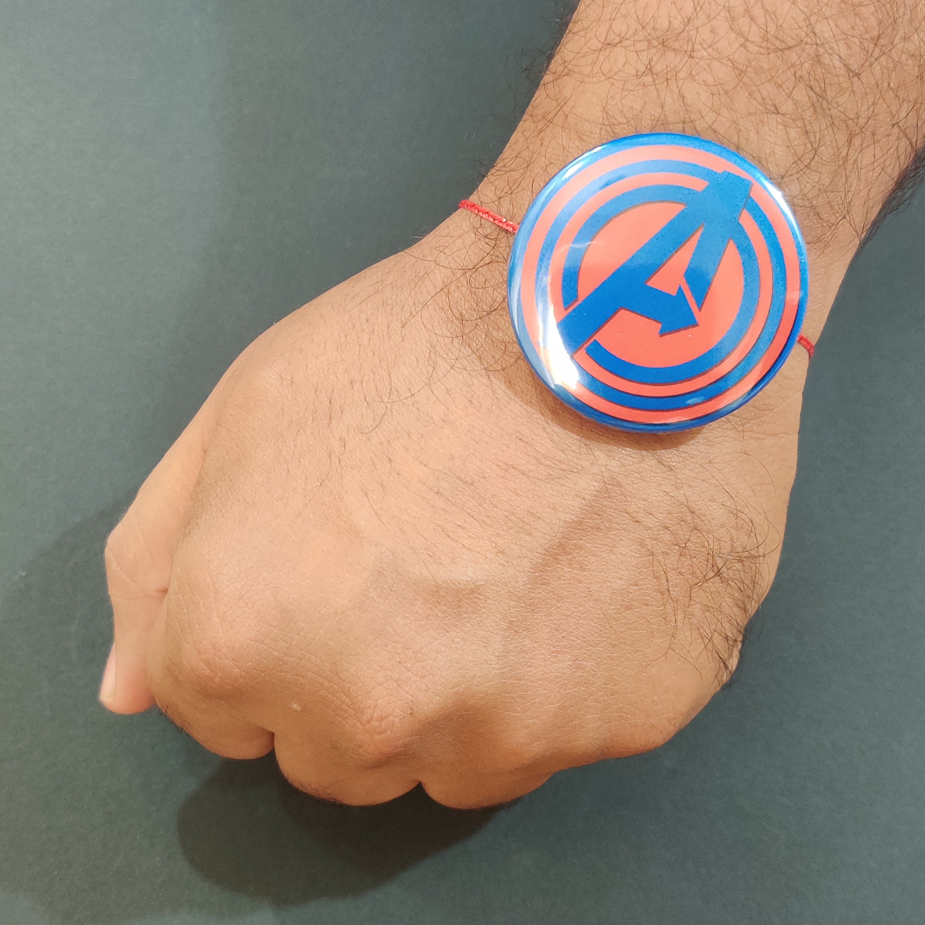 Indianvibez Avengers Metal Rakhi with Fridge Magnet - Kids Rakhi - Distacart