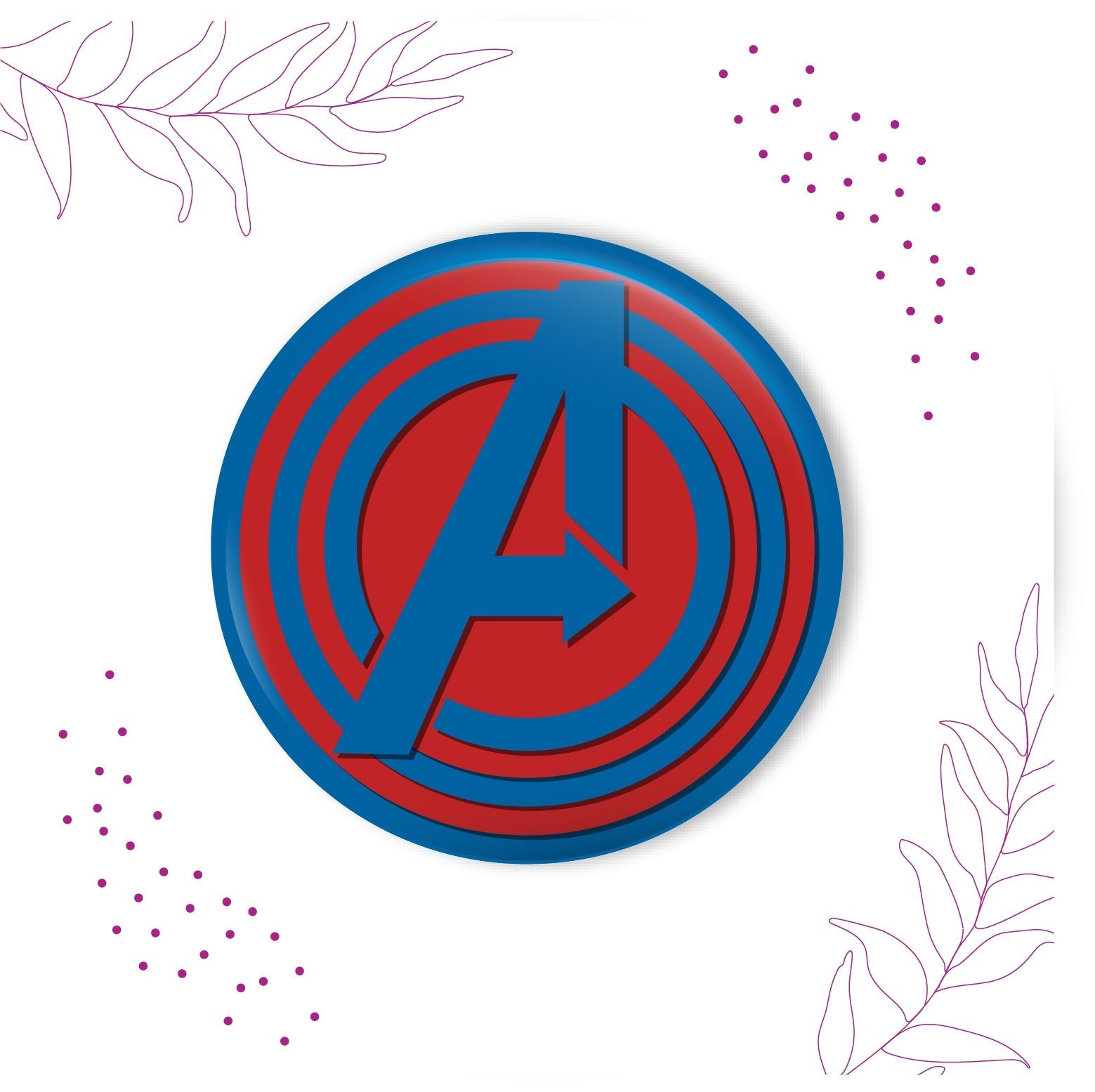 Indianvibez Avengers Metal Rakhi with Fridge Magnet - Kids Rakhi - Distacart
