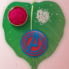 Indianvibez Avengers Metal Rakhi with Fridge Magnet - Kids Rakhi - Distacart