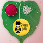 Indianvibez Batman Metal Rakhi with Fridge Magnet - Kids Rakhi - Distacart