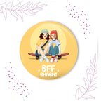 Indianvibez Bff Bhabhi Metal Rakhi/Lumba with Fridge Magnet - Kids Rakhi - Distacart
