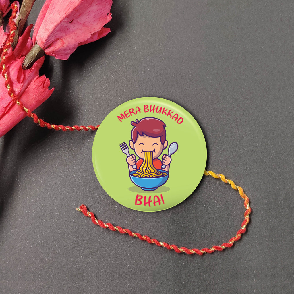 Indianvibez Bhukkad Bhai Metal Rakhi with Fridge Magnet - Kids Rakhi - Distacart