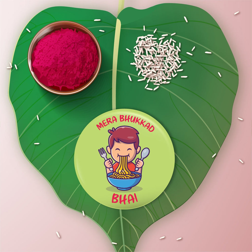 Indianvibez Bhukkad Bhai Metal Rakhi with Fridge Magnet - Kids Rakhi - Distacart