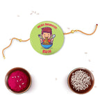 Indianvibez Bhukkad Bhai Metal Rakhi with Fridge Magnet - Kids Rakhi - Distacart
