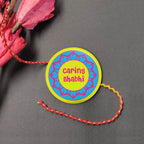 Indianvibez Caring Bhabhi Metal Rakhi/Lumba with Fridge Magnet - Kids Rakhi - Distacart
