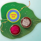 Indianvibez Caring Bhai Metal Rakhi with Fridge Magnet - Kids Rakhi