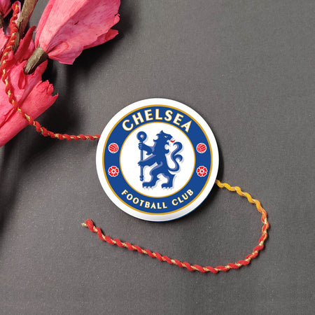 Indianvibez Chelsea Metal Rakhi with Fridge Magnet - Kids Rakhi