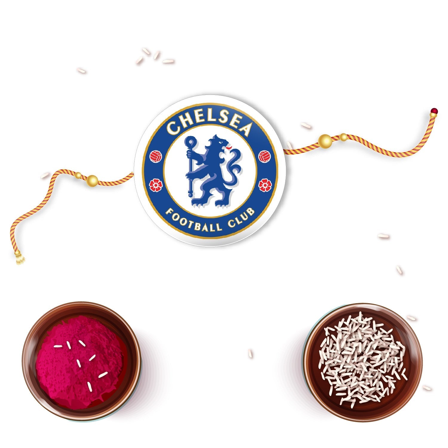 Indianvibez Chelsea Metal Rakhi with Fridge Magnet - Kids Rakhi - Distacart