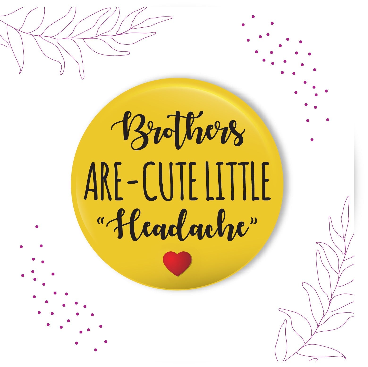 Indianvibez Brothers are Cute Little Headache Metal Rakhi with Fridge Magnet - Kids Rakhi - Distacart