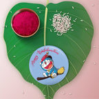 Indianvibez Doraemon Metal Rakhi with Fridge Magnet - Kids Rakhi - Distacart