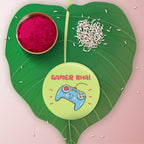 Indianvibez Gamer Bhai Metal Rakhi with Fridge Magnet - Kids Rakhi - Distacart