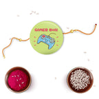Indianvibez Gamer Bhai Metal Rakhi with Fridge Magnet - Kids Rakhi - Distacart