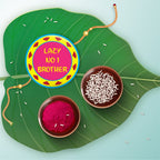 Indianvibez Lazy No 1 Brother Metal Rakhi with Fridge Magnet - Kids Rakhi - Distacart