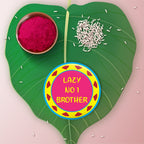 Indianvibez Lazy No 1 Brother Metal Rakhi with Fridge Magnet - Kids Rakhi - Distacart