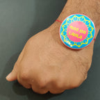 Indianvibez Maa Da Ladla Metal Rakhi with Fridge Magnet - Kids Rakhi - Distacart