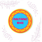 Indianvibez Nautanki Bhai Metal Rakhi with Fridge Magnet - Kids Rakhi - Distacart