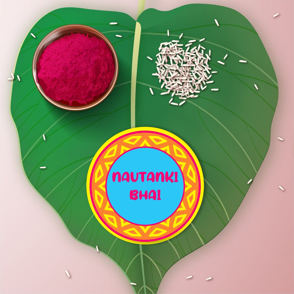 Indianvibez Nautanki Bhai Metal Rakhi with Fridge Magnet - Kids Rakhi - Distacart