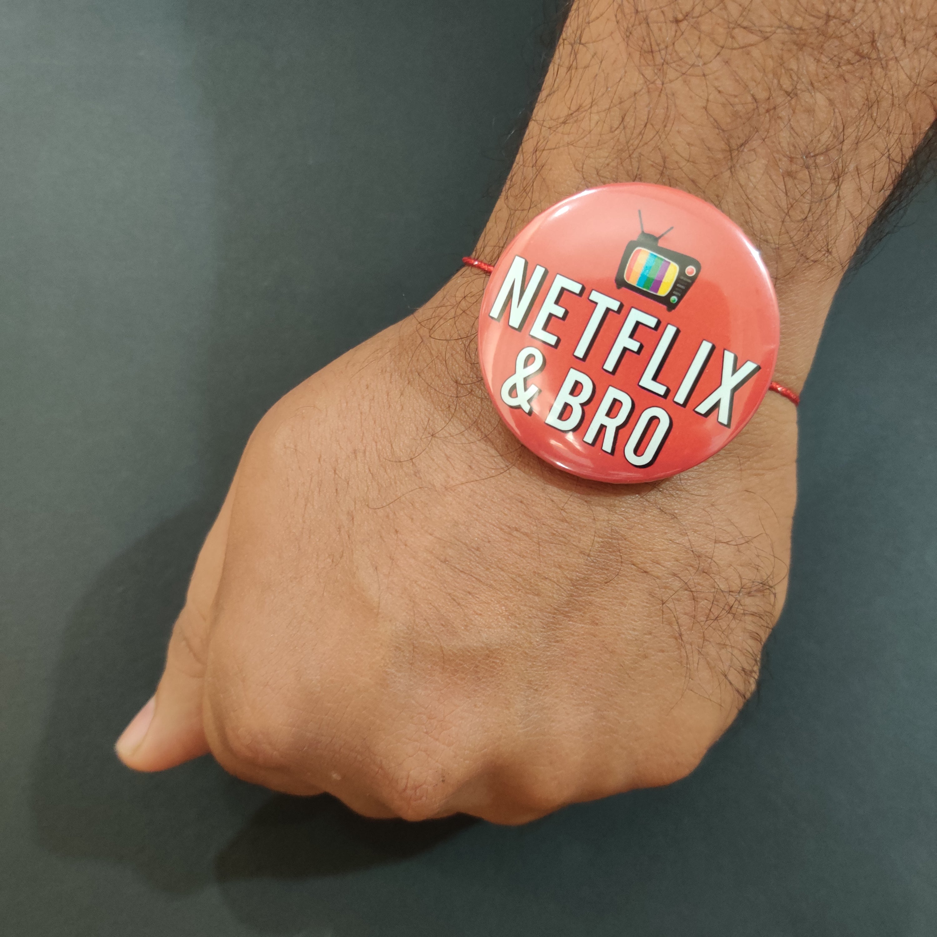 Indianvibez Netflix & Bro Metal Rakhi with Fridge Magnet - Kids Rakhi - Distacart
