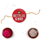 Indianvibez Netflix & Bro Metal Rakhi with Fridge Magnet - Kids Rakhi - Distacart