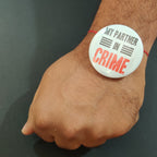 Indianvibez Partner in Crime Metal Rakhi with Fridge Magnet - Kids Rakhi - Distacart