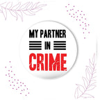 Indianvibez Partner in Crime Metal Rakhi with Fridge Magnet - Kids Rakhi - Distacart
