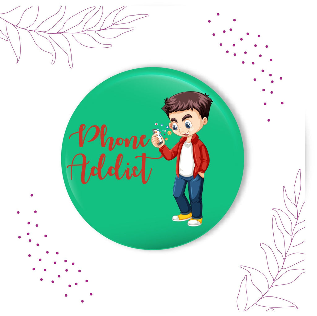 Indianvibez Phone Addict Metal Rakhi with Fridge Magnet - Kids Rakhi - Distacart