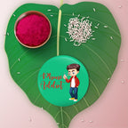 Indianvibez Phone Addict Metal Rakhi with Fridge Magnet - Kids Rakhi - Distacart