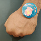 Indianvibez My Piggy Bank Metal Rakhi with Fridge Magnet - Kids Rakhi - Distacart