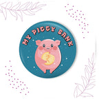 Indianvibez My Piggy Bank Metal Rakhi with Fridge Magnet - Kids Rakhi - Distacart