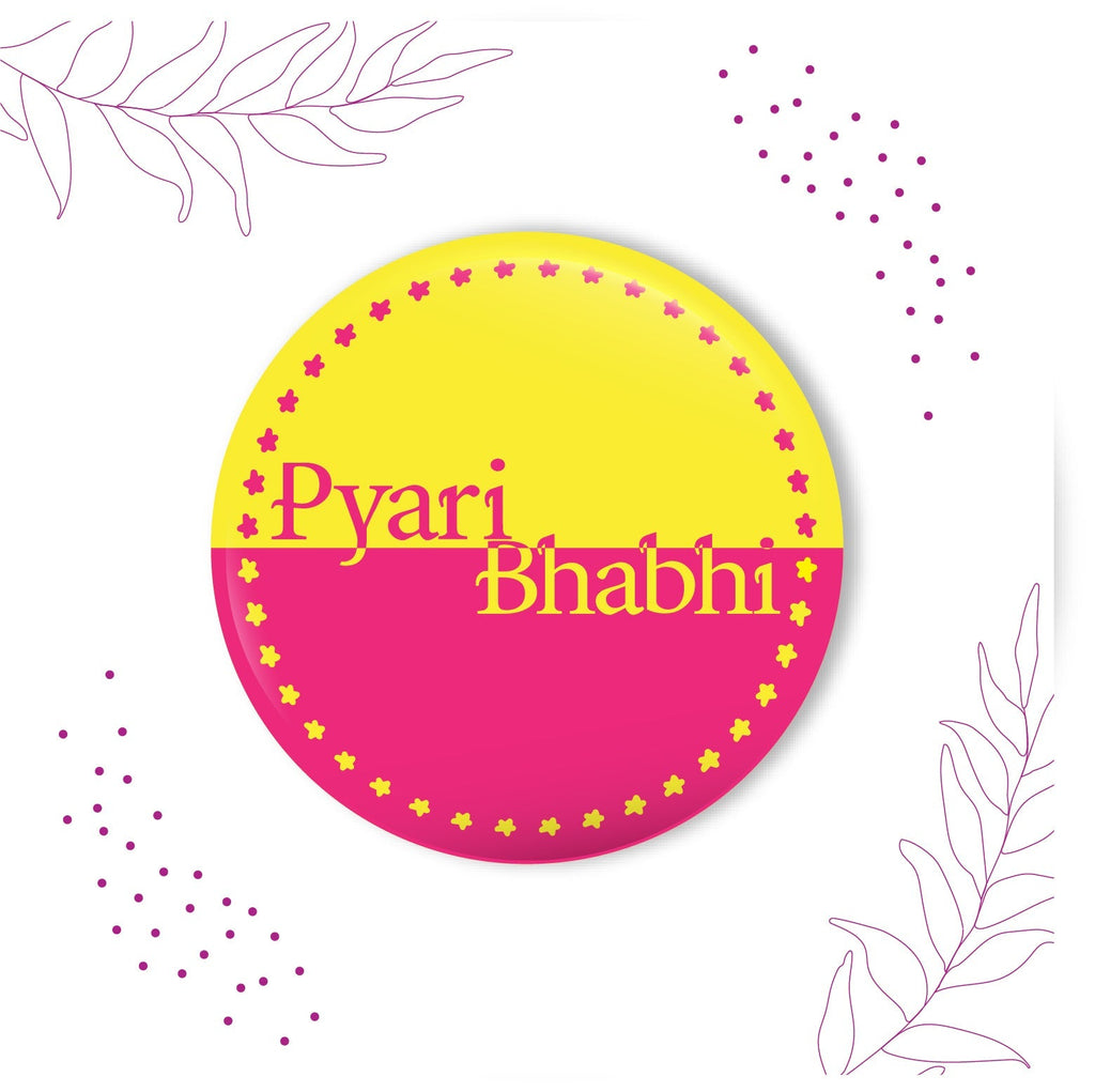 Indianvibez Pyari Bhabhi Metal Rakhi/Lumba with Fridge Magnet - Kids Rakhi - Distacart