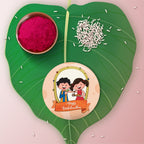 Indianvibez Happy Raksha Bandhan Metal Rakhi with Fridge Magnet - Kids Rakhi - Distacart
