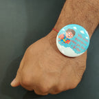 Indianvibez Superhero Metal Rakhi with Fridge Magnet - Kids Rakhi - Distacart