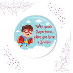 Indianvibez Superhero Metal Rakhi with Fridge Magnet - Kids Rakhi - Distacart