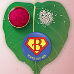 Indianvibez Super Bhabhi Metal Rakhi/Lumba with Fridge Magnet - Kids Rakhi - Distacart