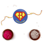 Indianvibez Super Bhabhi Metal Rakhi/Lumba with Fridge Magnet - Kids Rakhi - Distacart