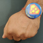 Indianvibez Super Brother Metal Rakhi with Fridge Magnet - Kids Rakhi - Distacart